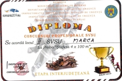 Locul II Stafeta 4 x 100 m